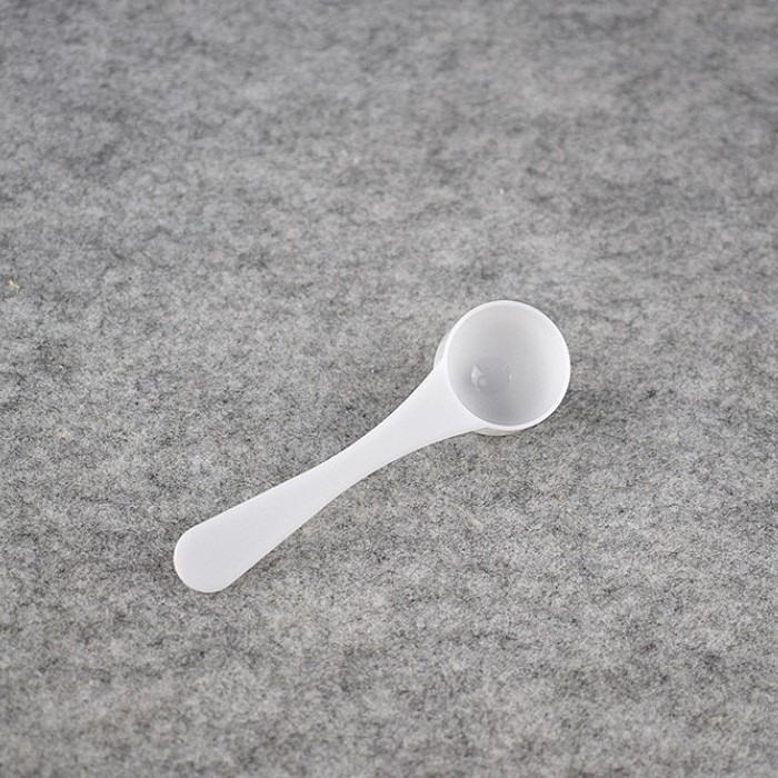 White powder scoop straight handle plastic scoops manufacturers wholesale food grade milk powder spoon 5 grams plastic spoon