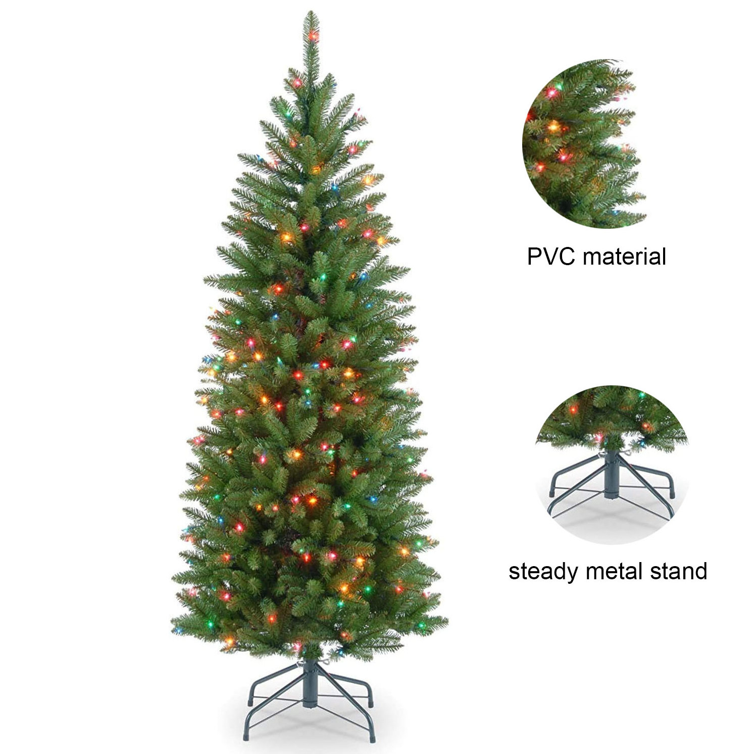 2023 Wholesale high quality 6ft artificial led light christmas tree arbol de navidad