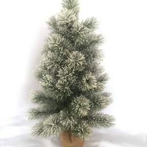 2024 Pine High Quality Mini Flocking Christmas Decorating Tree, Pine Christmas Tree