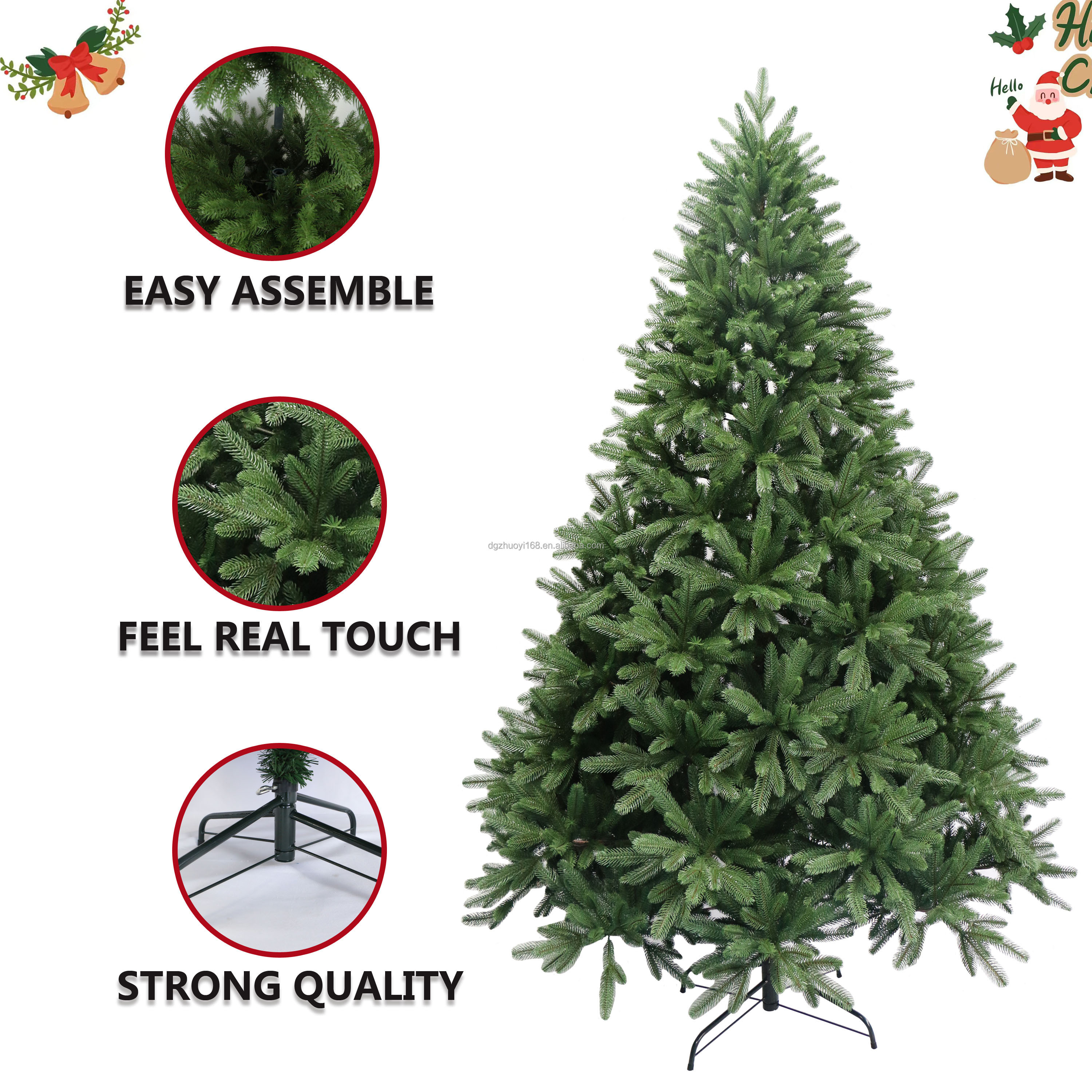 2024 Arbol de navidad artificial Luxury Christmas Tree, Trendy Full PE Christmas Tree