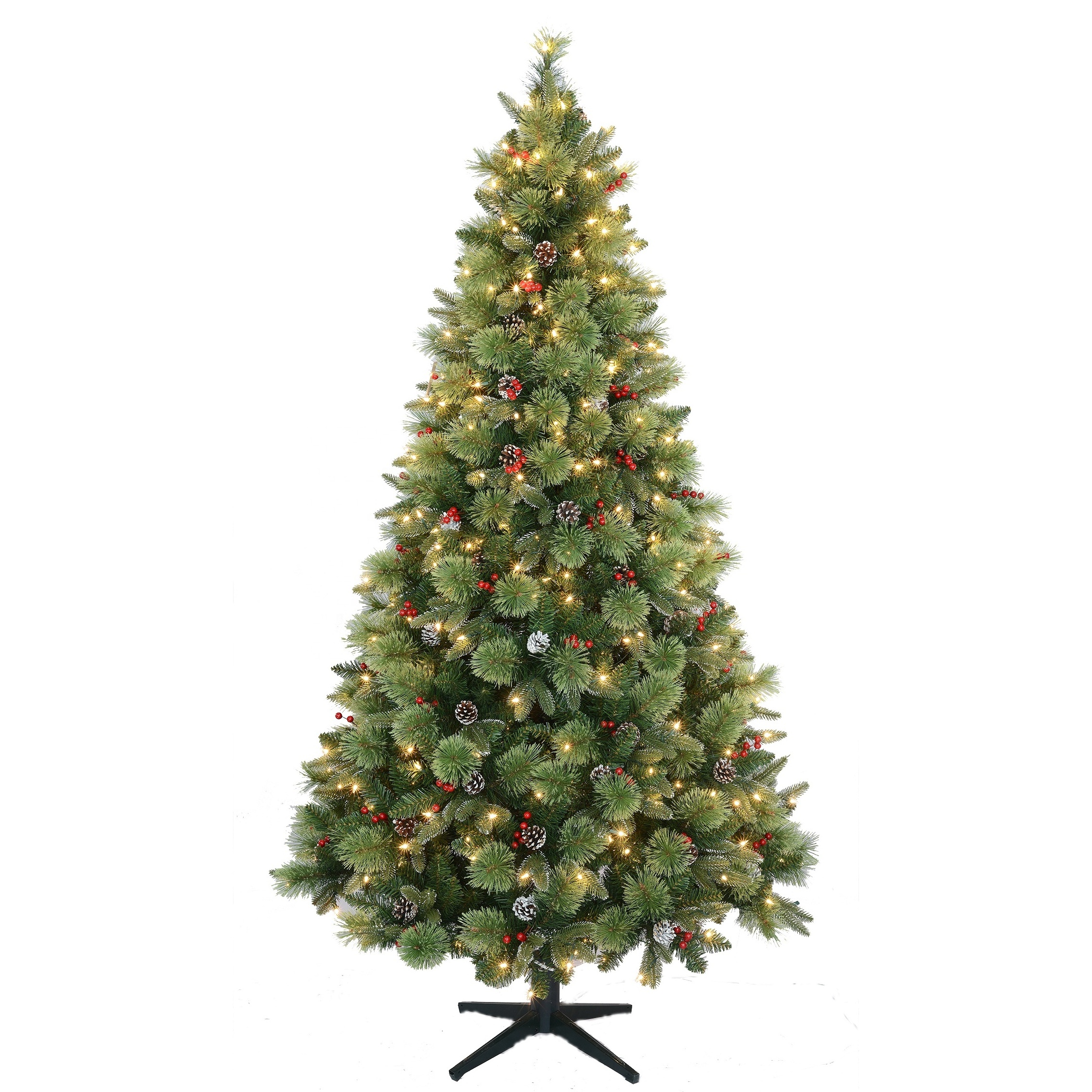 2023 Creative Automatic Rotation Artificial Pine Christmas Tree for Indoor, Led Christmas Tree