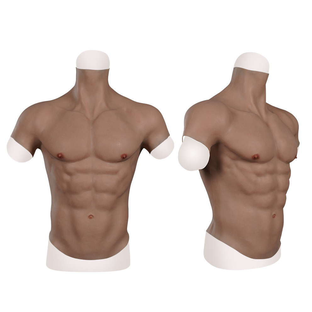 Realistic Silicone Muscle Suit Male Chest Fake Muscle for Crossdressing