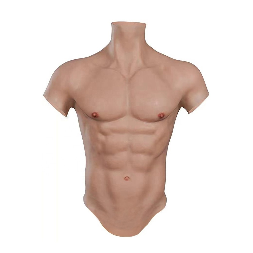 Realistic Silicone Muscle Suit Male Chest Fake Muscle for Crossdressing