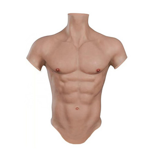 Realistic Silicone Muscle Suit Male Chest Fake Muscle for Crossdressing