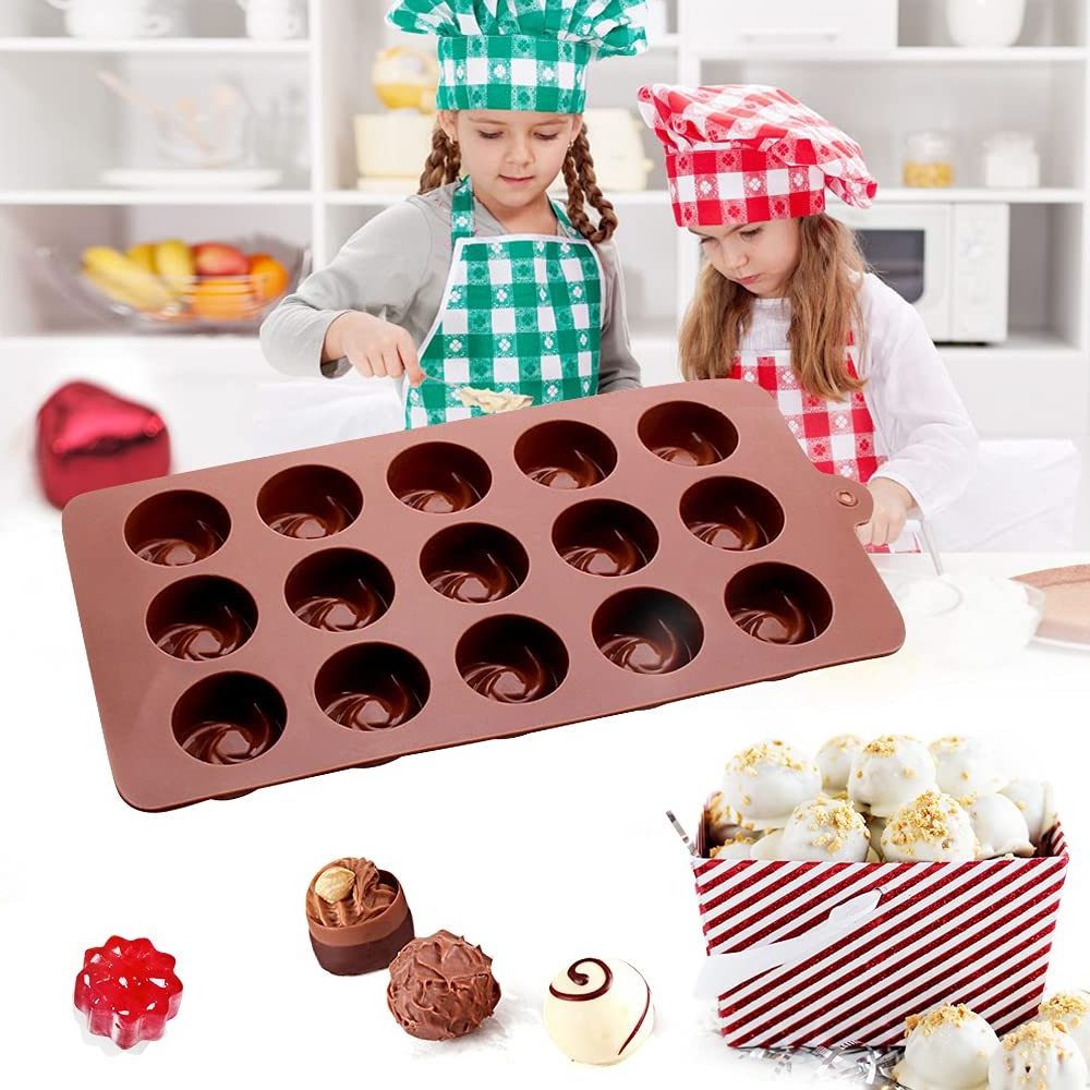 Non-Stick Quick Release Soft Sweets Candy Baking Mould Custom Chocolate Ball Silicone Heart Shape Mold