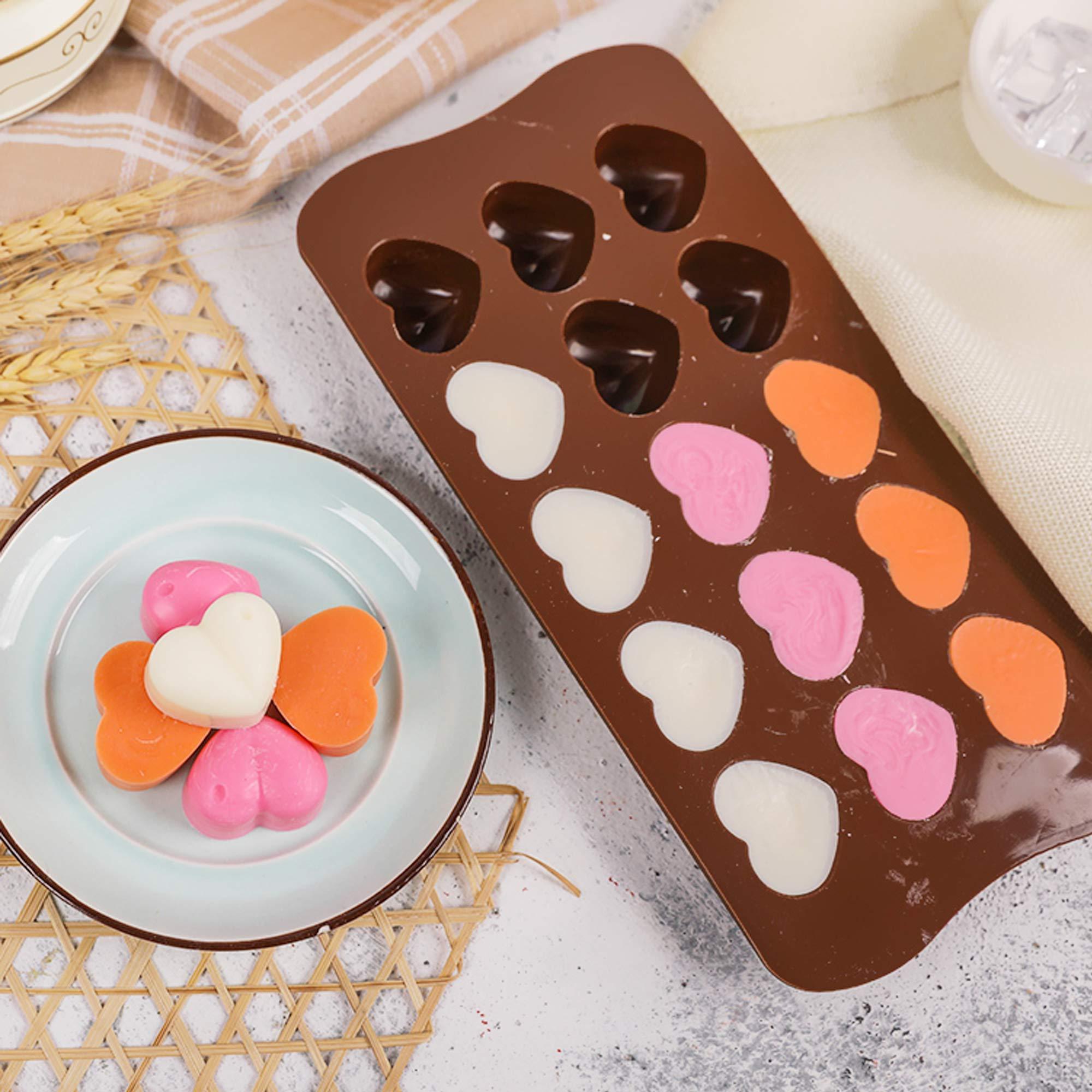 Non-Stick Quick Release Soft Sweets Candy Baking Mould Custom Chocolate Ball Silicone Heart Shape Mold