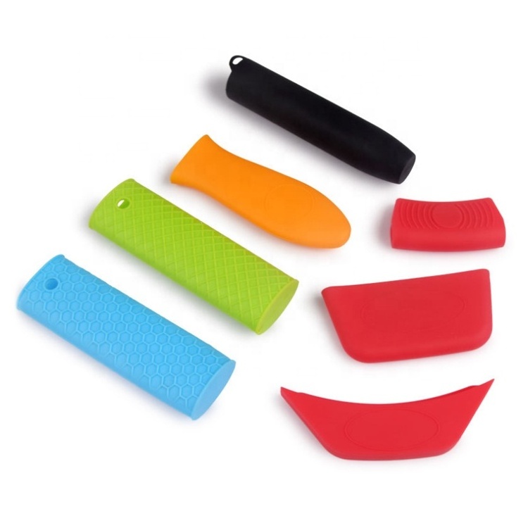 Heat Resistant Non-slip Removable Pot Holder Sleeve Cover Silicone Hot Skillet Handle Holder For Cookware