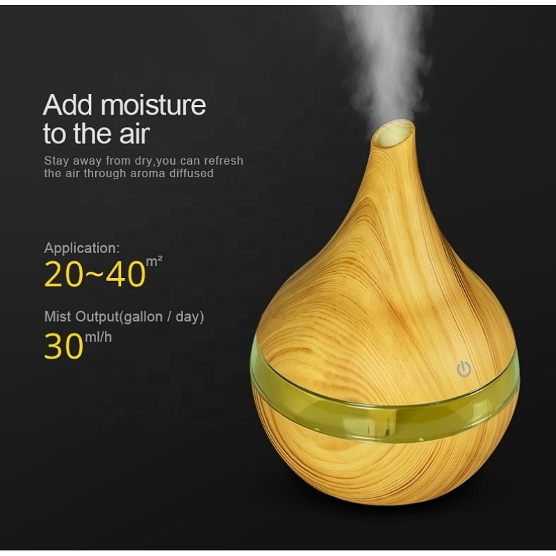 2 in 1 Cool Mist Ultrasonic Humidifiers Wood Grain Air Luxury b2b Marketplace Smart Humidifiers