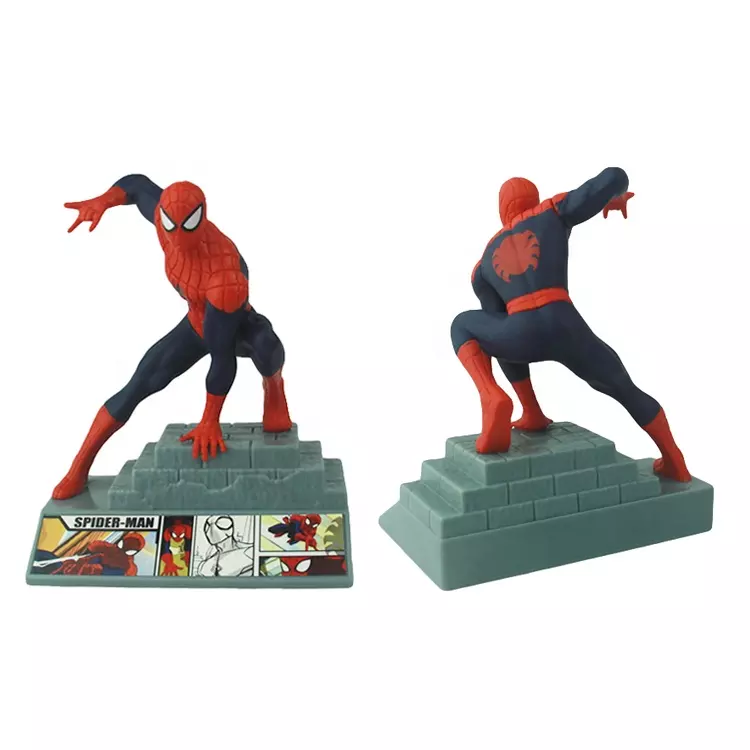 OEM ODM PVC ABS Vinyl Toy Manufacturer Custom Made Plastic PVC ABS Action Figure Spider Man Spiderman Figure Toy Hot Sale Design