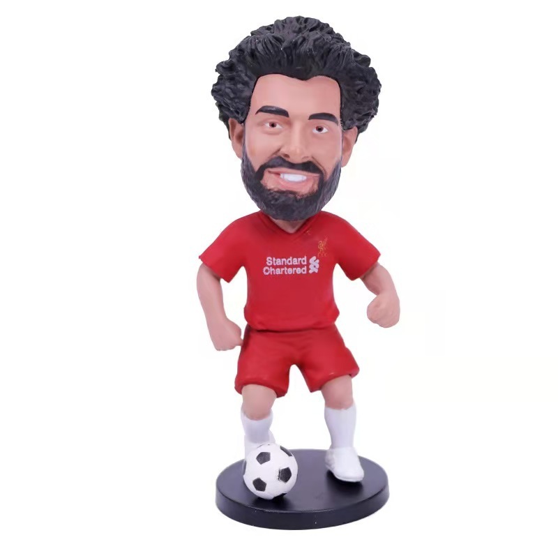 Football action Figures players custom mini PVC Plastic Soccer Star Figures with big head plastic football figures