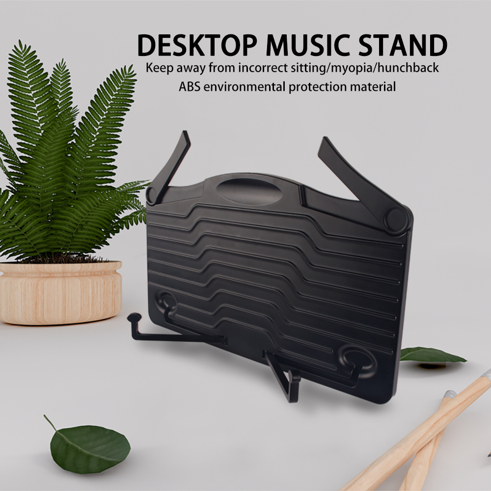 Factory Direct Desktop Music Stand Portable Reading Stand Lightweight Music Sheet Desk Stand