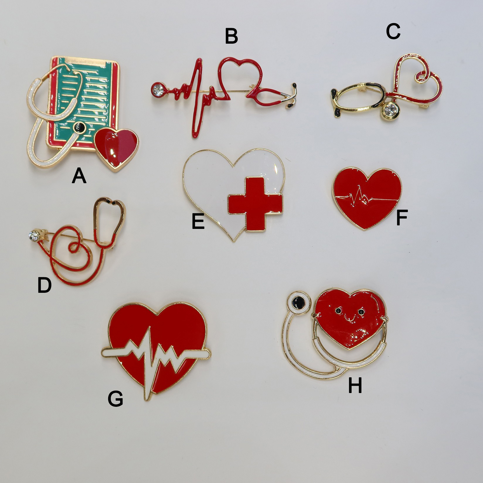 Ready Stock Medical Pin Brooch Nurse Doctor Enamel Lapel Pins for Clothes with Safe Clutch Backing Cards