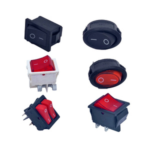 Round head square head 12v illuminated 4/6pin On/Off Auto Boat Marine Waterproof Accessories for house Rocker Switch