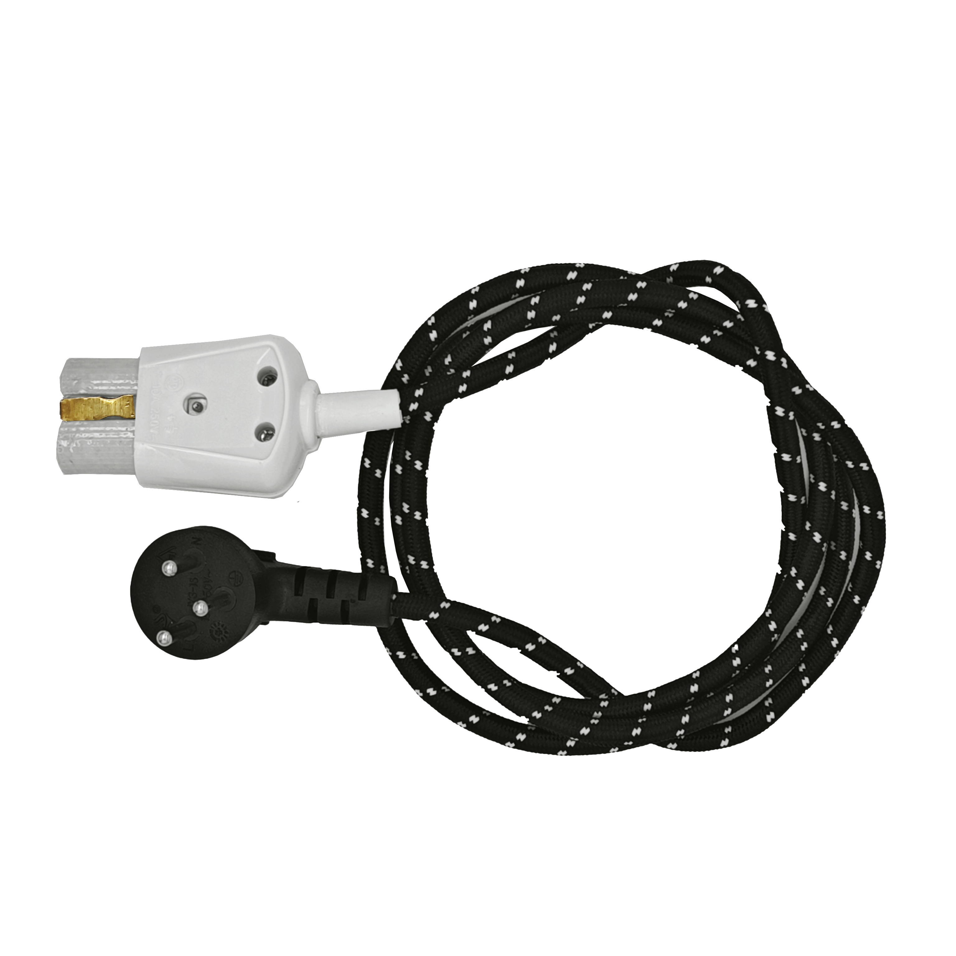 Power Cords 1.7m Extension Cords 250V Flat Iron Black Home Appliance Power Cable CEE Us Plug Power Cord Cable Uk Inline Switch