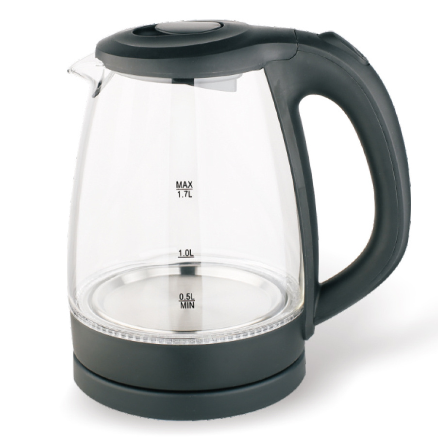 Food grade glass electric bottle 1.7L 220V warmer electric kettle