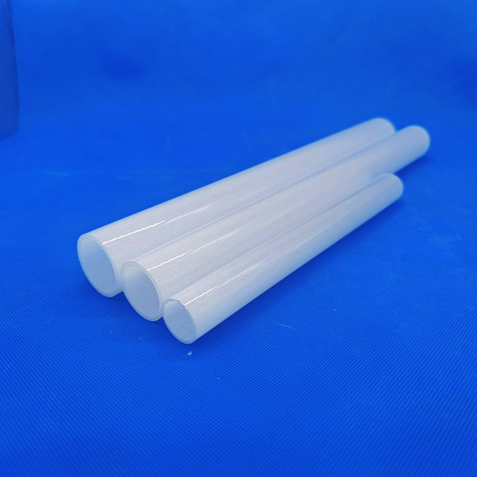 milky white quartz glass tube  heat resistant quartz glass pipe