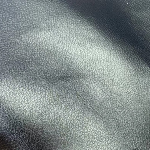 Soft Pu synthetic leather fabric for shoes lining with flocking backing Customized