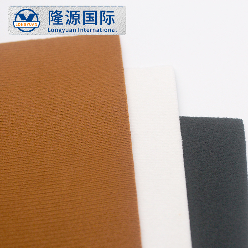 0.9mm flocking synthetic flocking leather wholesale customized for shoes