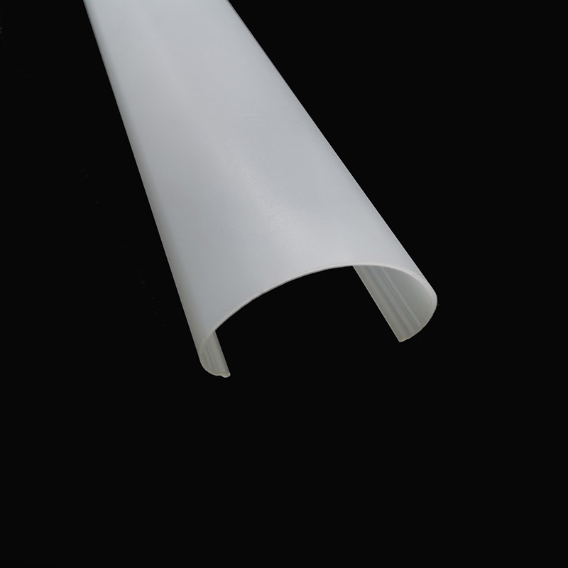 Frosted White PC Lampshade Diffuser Strip Light Cover for Housing Ceiling Lighting Transparent Custom Plastic Modern Round