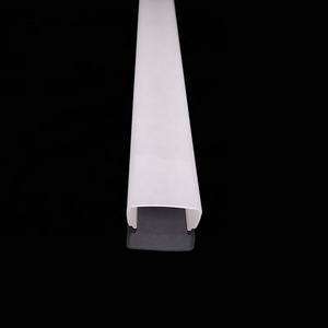 Plastic Extrusion Illumination Accessory Acrylic PMMA Milky White LED Diffuser Cover Strip Light Lampshade For Ceiling Lighting