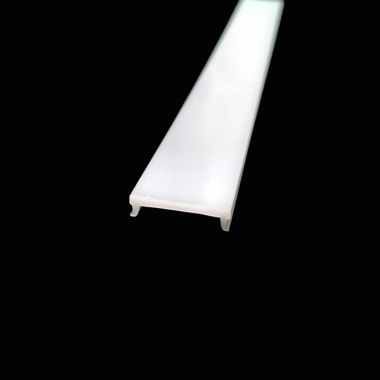 Custom PC PMMA Plastic Extrusion Acrylic LED Linear Lamp Shades Diffuser Light Covers