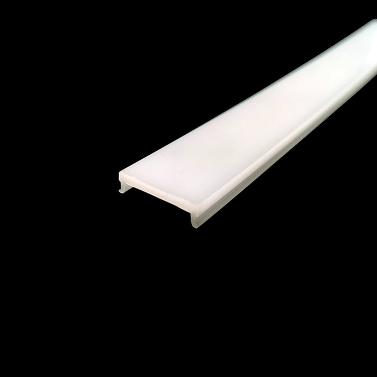 Custom PC PMMA Plastic Extrusion Acrylic LED Linear Lamp Shades Diffuser Light Covers