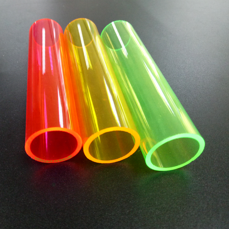 High Gloss Rigid PMMA Plastic Pipes Hollow Flexible Clear/Transparent/Colorful Cast Acrylic Tube with Cutting Service