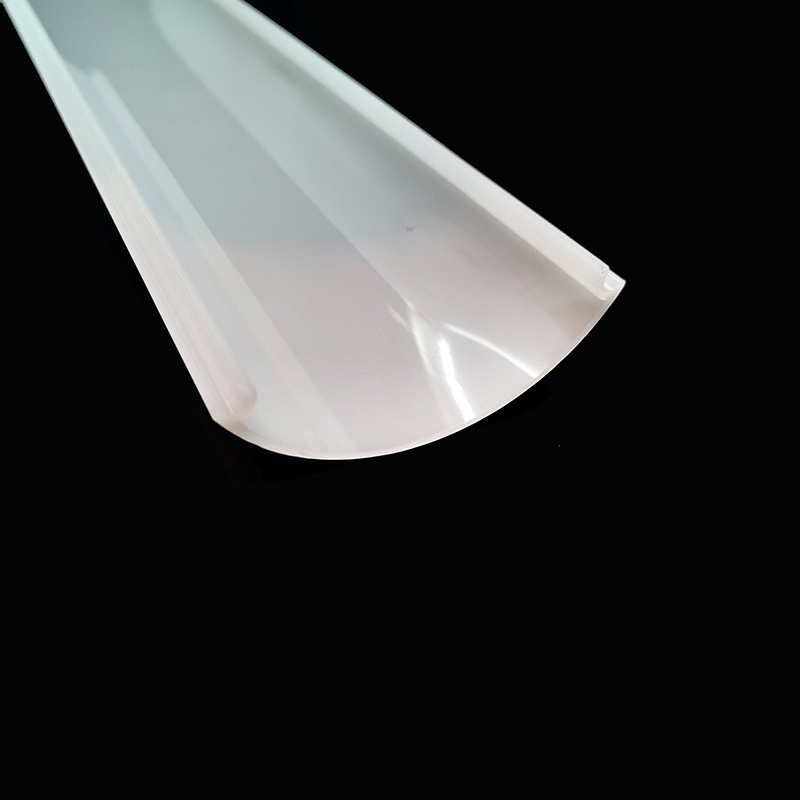 White Plastic polycarbonate cover for led linear lamp shade