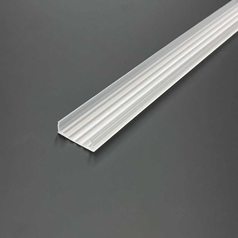 Plastic Extrusion Illumination Accessory Clear Frosted Strip Light Cover Linear plastic lampshade For Ceiling Light Diffuser