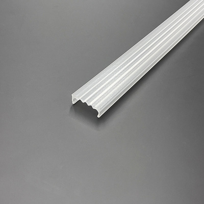 Plastic Extrusion Illumination Accessory Clear Frosted Strip Light Cover Linear plastic lampshade For Ceiling Light Diffuser