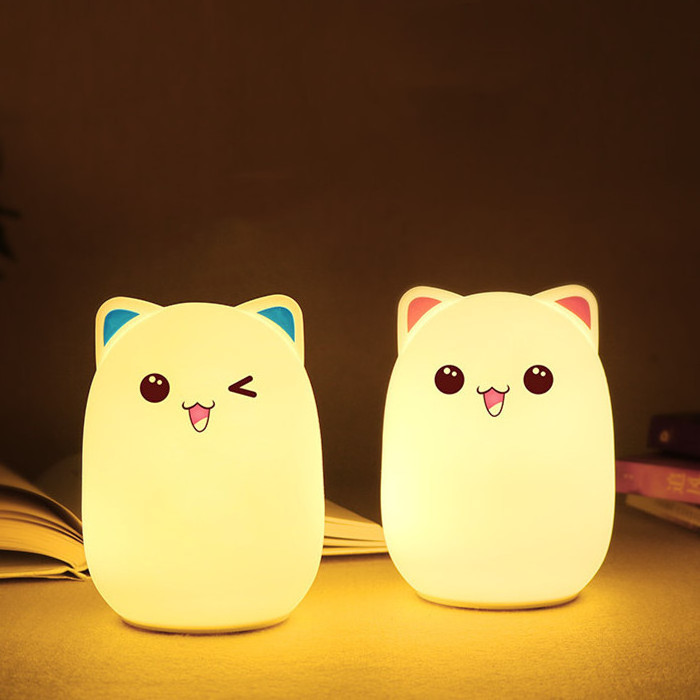 Top selling USB remote control bed sensor light silicone pat night light for baby for feeding