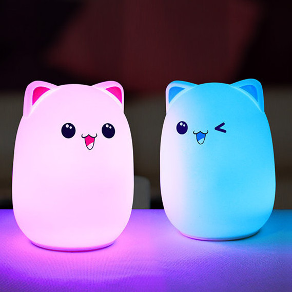 Top selling USB remote control bed sensor light silicone pat night light for baby for feeding