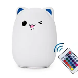 Top selling USB remote control bed sensor light silicone pat night light for baby for feeding