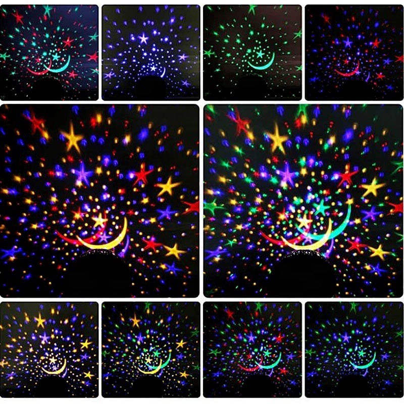 Star Projector Night Light Children's Bedroom Ceiling Baby Starry Night Light Boys Girls Toddlers