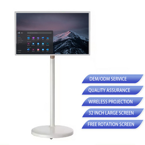 2024 New 27" 32 Inch Flat Computer Touch Screen Monitors Lcd Display Usb Android 11 Wifi Floor Standing Tv