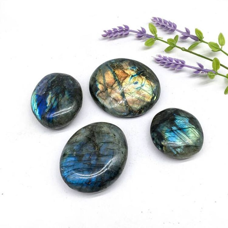 Wholesalepolished flash crystal craft labradorite stone polished flash crystal craft labradorite stone for healing stone