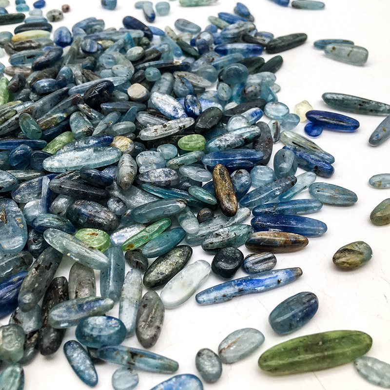 wholesale natural quartz gemstone Crystal kynaite Chips Crystal Healing Stone Kynaite chips Spiritual Crystal Bulk Gravel