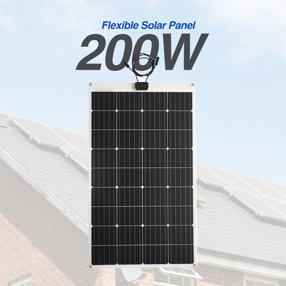 DIHE panel solar flexible 200 w watt flexible solar panel for Car RV Boat Cabin Trailer