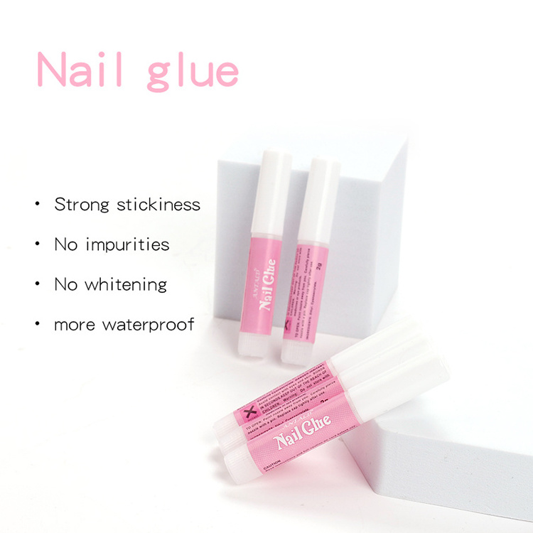 Wholesale 2g Nail art Glue False Nail Tips Decoration Professional brush on nail glue