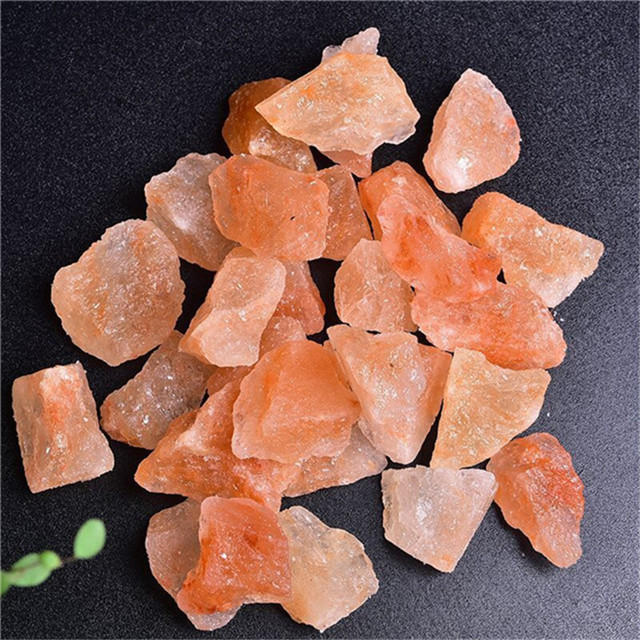 Bulk wholesale natural carved raw rocks orange Himalayan salt crystals rough stones for sale