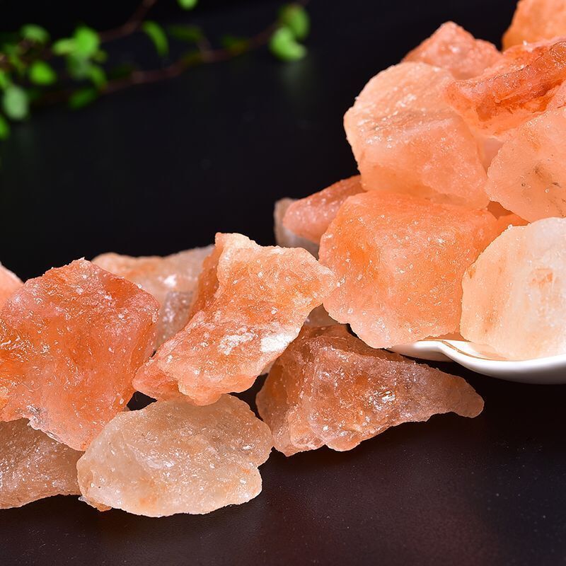 Wholesale natural carved crystal rough gemstones orange himalayan salt raw stones for sale