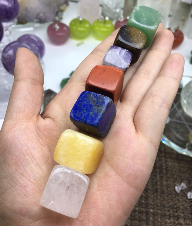 7 Chakra Gemstones tumbled Natural Stone Reiki crystals healing stones for healing gifts