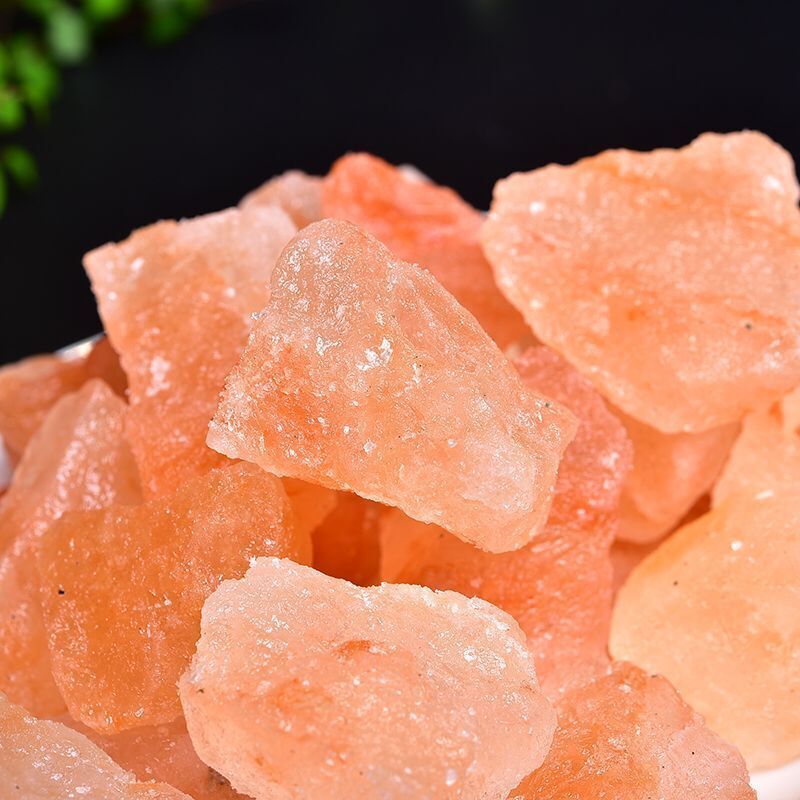 Wholesale natural carved crystal rough gemstones orange himalayan salt raw stones for sale