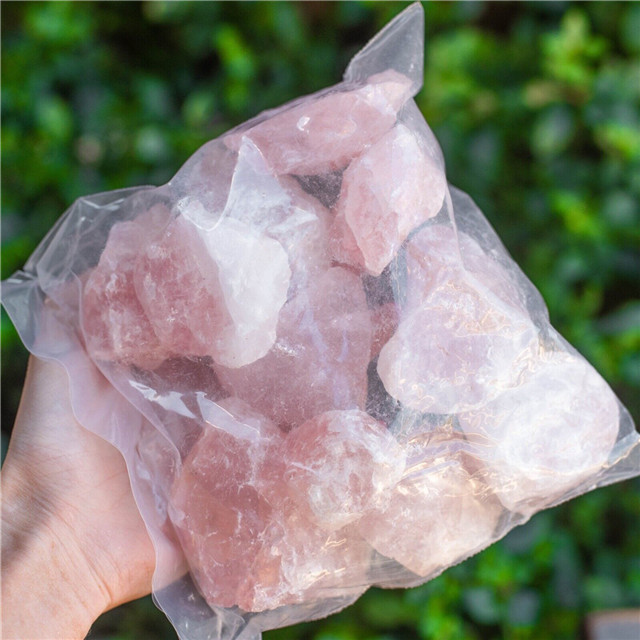 Wholesale bulk Natural crystal pink rose quartz rough healing stone raw rose quartz Mineral Specimen gemstone for home decor