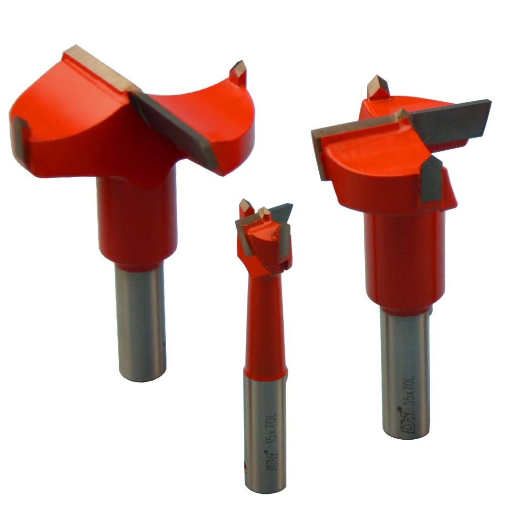 Full Carbide Dowel High Efficiency Bit Brad Point Forstner Four Cutting Wood Auger Drill Bits