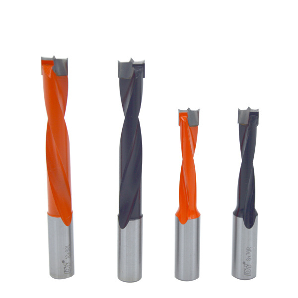 Tungsten Carbide Brazed Tip Woodwork Solid TCT Drill Bit Dowel Bit for MDF Panels with PVC Sheets