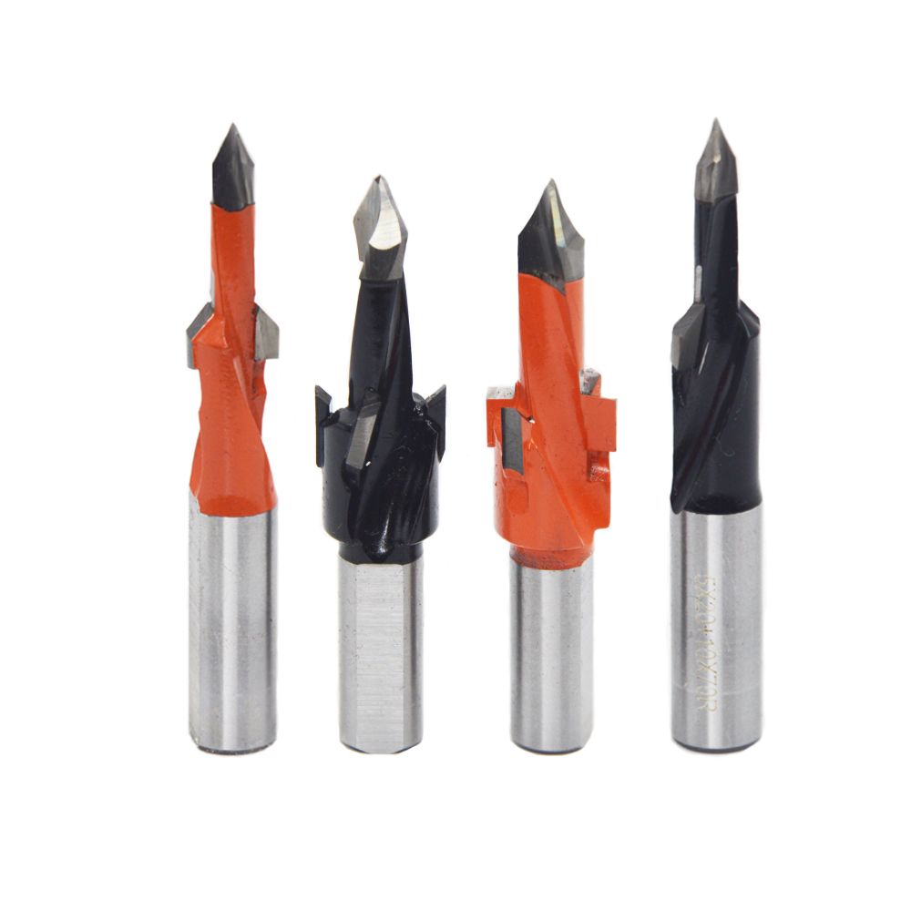 Solid Carbide Wood Work Machine TCT Router Bits Hinge Boring Countersink Brazed Tipped Woodworking Drill Bit