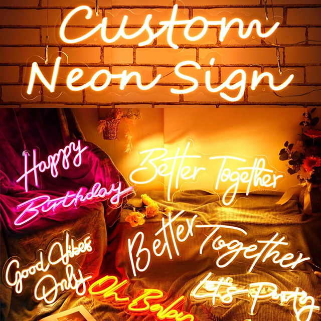 New Arrival Sign Factory Custom Design Led Sign Home Neon Signs Shop Name Board Designs decoration pieces