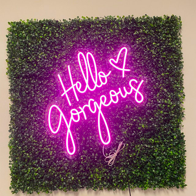 Wholesale Hello gorgeous led neon light custom  led sign advertising flex neon sign logo wall decorations for living room