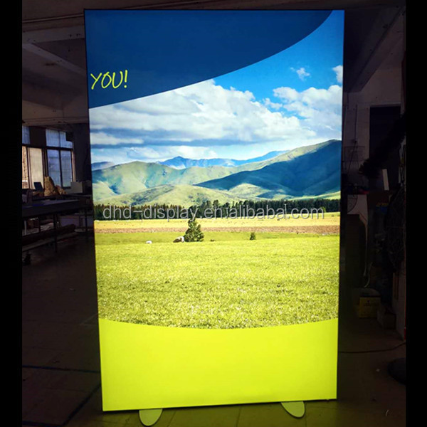 Edgelight Edgemax LED Strip Exhibition double sided Trade Show Display LED metal light box stand fabric lightbox